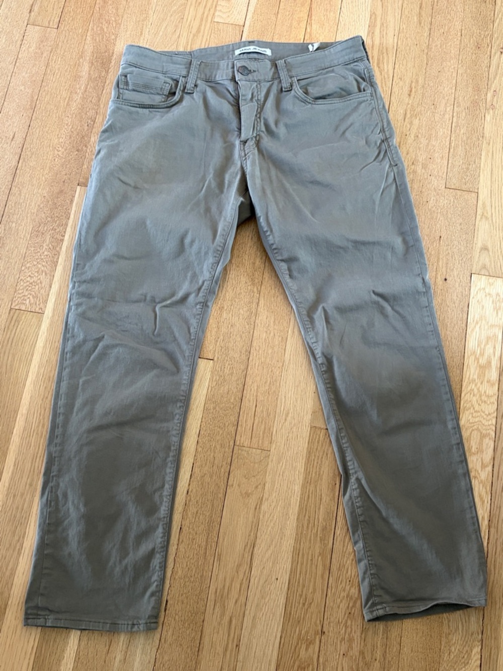 Mavi Men's Straight Jeans in Sunwashed Olive Green
